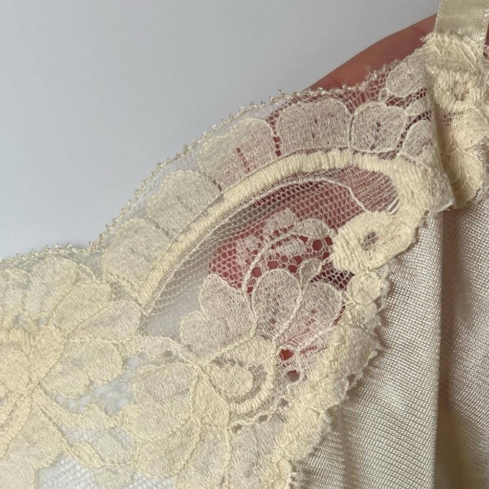 Vintage Y2K Lace Trim Camisole Fairy Coquette Romantic Festival lightweight - Picture 5 of 6